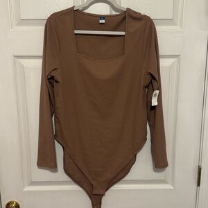 Brand new long sleeve ribbed bodysuit